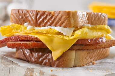 Jack's breakfast sandwich