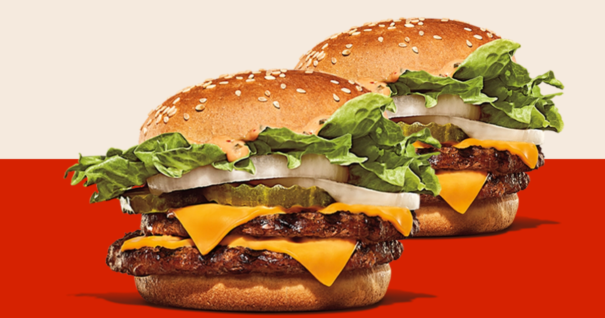 2 for 5 deal deals at burger king