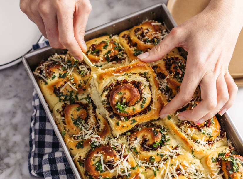smoked andouille sausage rolls