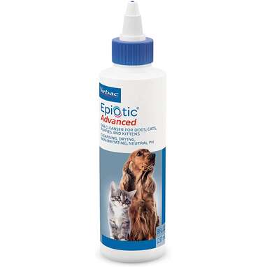 Dog ear cleaning solution: Virbac Epi-Otic Advanced Ear Cleaner, 8 oz