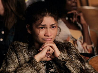 zendaya in euphoria season 2 finale, rue season 2 finale