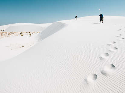 white sands