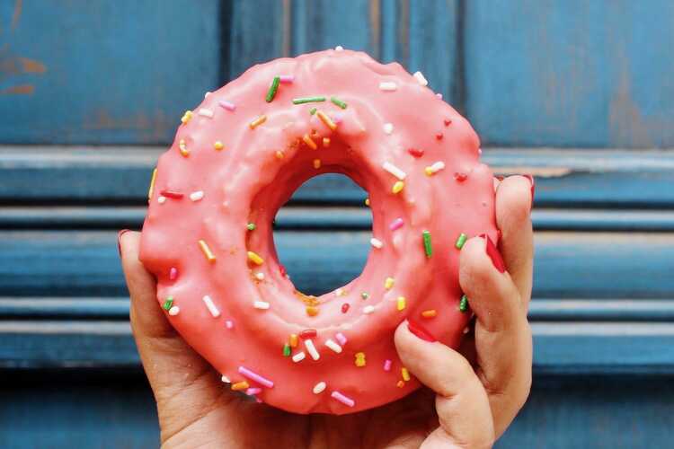 30 Custom Pink Doughnut Chef Personalized Address Labels 