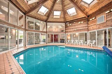 airbnb with indoor pool lake michigan