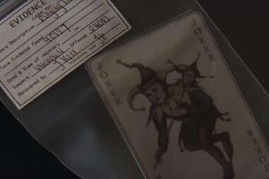 joker card in Batman Begins