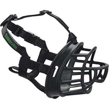 Best basket muzzle: Baskerville Ultra Basket Dog Muzzle