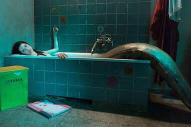 the lure mermaid in bathtub