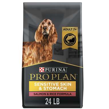 Senior dog food for sensitive stomachs: Purina Pro Plan Sensitive Skin & Stomach for Adults 7+