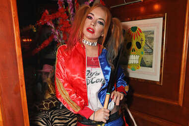 lindsay lohan harley quinn halloween