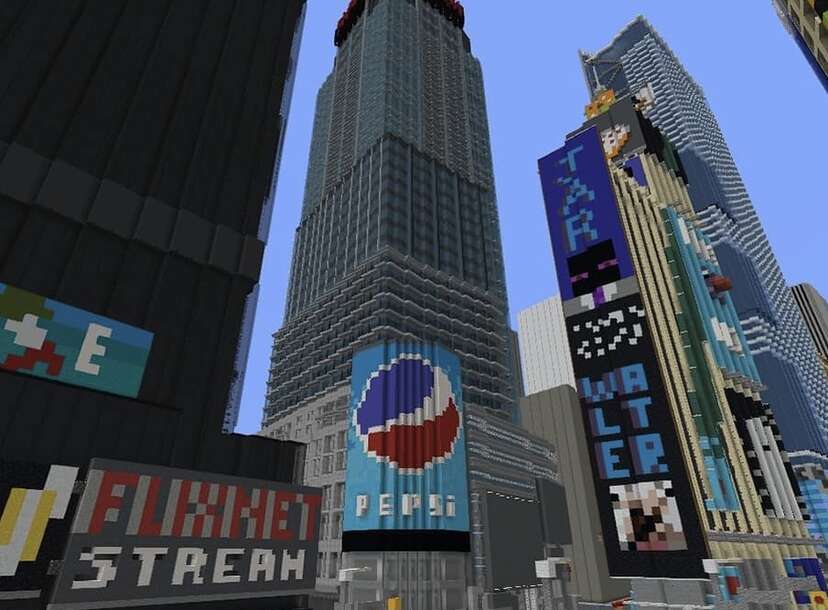 This 'Minecraft' New York City is a 1:1 Scale of the Earth to the