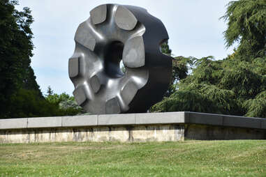 Black Hole Sun sculpture at Volunteer Park