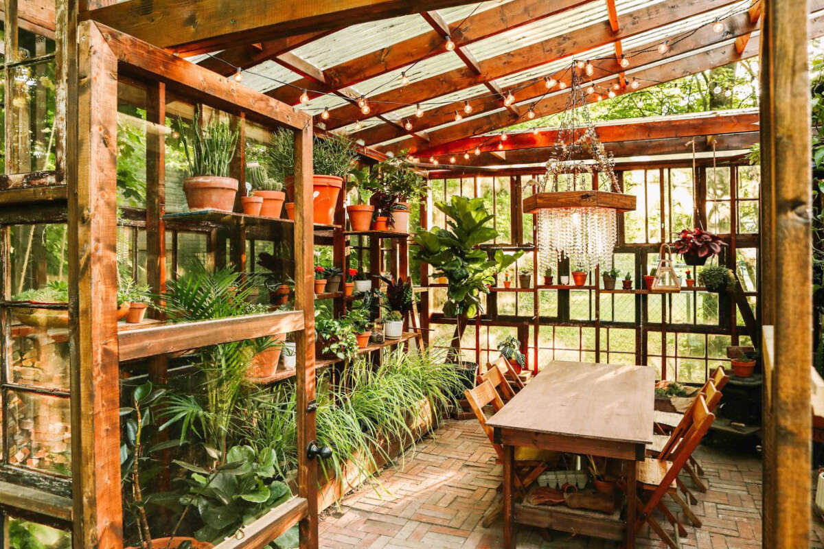 Nashville cottage with rustic greenhouse