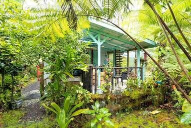Eco-friendly cottage in the Hawaiian rainforest