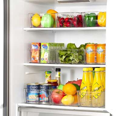 HOOJO Refrigerator Organizer Bins
