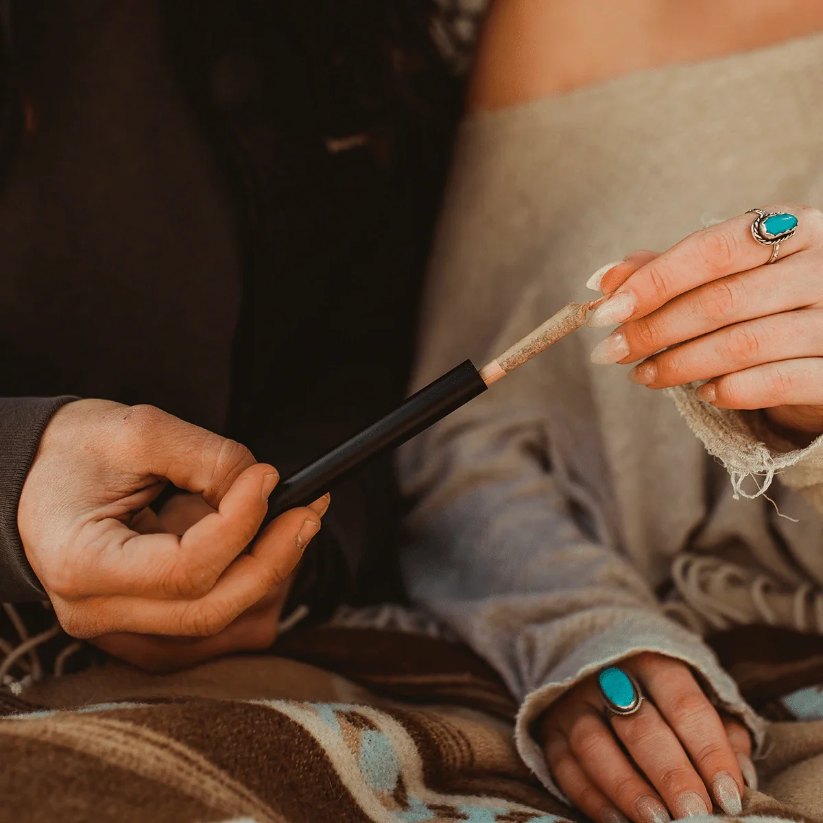 doob tube joint holder and lighter