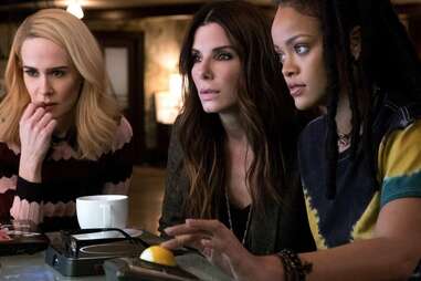 sandra bullock and rihanna in ocean’s 8