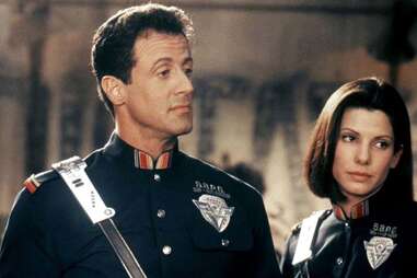 sylvester stallone and sandra bullock in demolition man