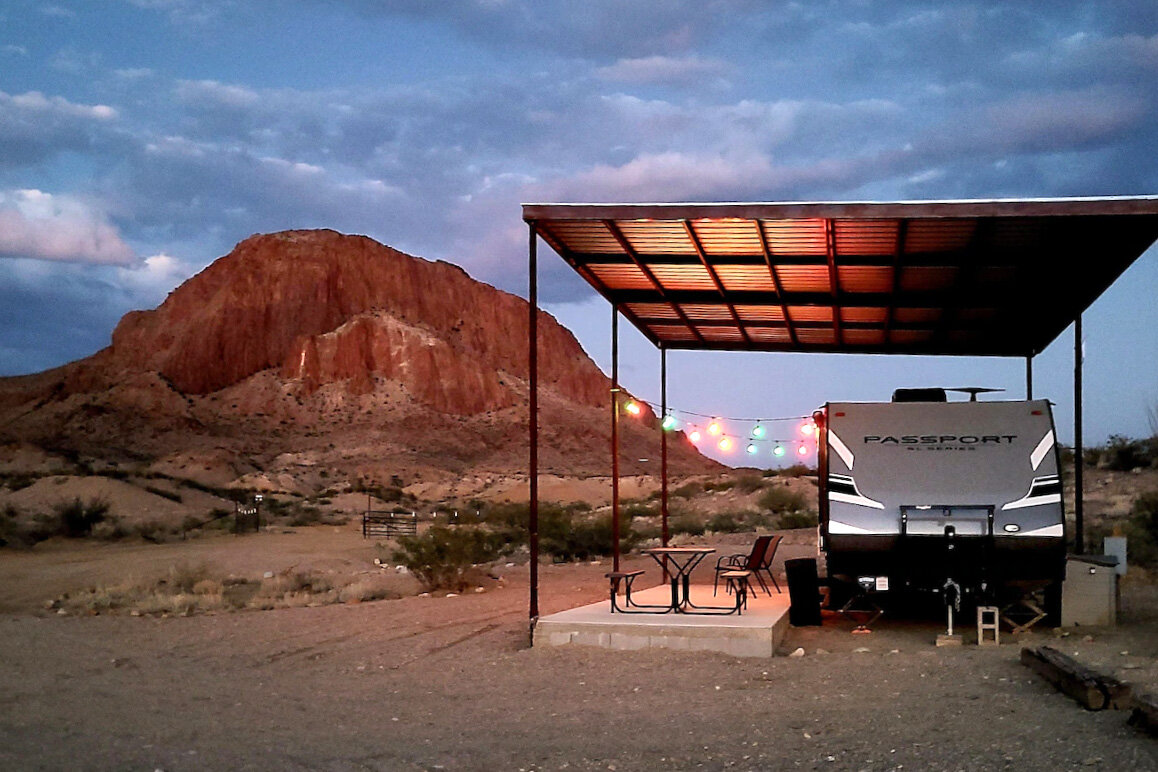 Sleek camper on 50 private acres