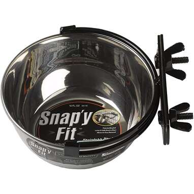 Best for a crate: Midwest Home Snapy Bowl