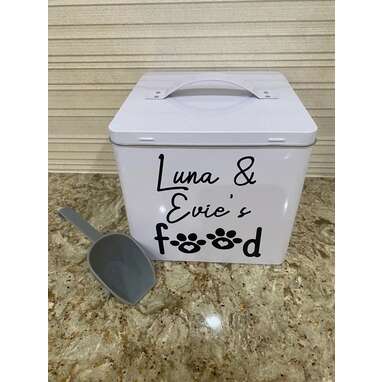 Personalized dog outlet food containers