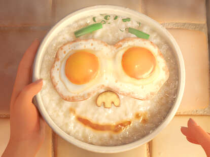 disney pixar turning red congee weee! jon m chu recipe