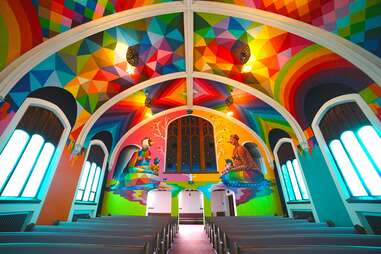 a colorful church