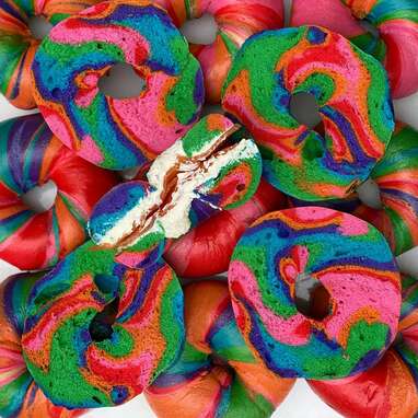 Baz Bagel - Dozen Rainbow Bagels + 3 NY Classic Bagels