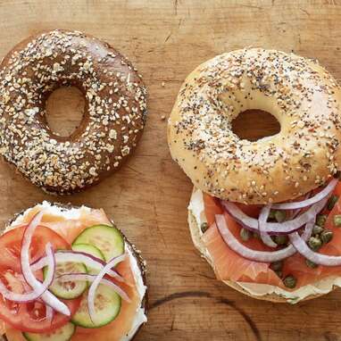 H&H Bagels - Half Dozen Bagels with Cream Cheese & Nova Scotia Salmon