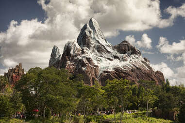 a mountain ride at disney