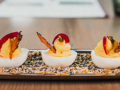 Everything Bagel Deviled Eggs