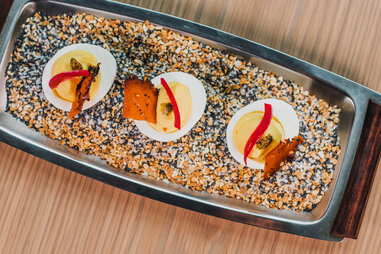 Everything Bagel Deviled Eggs