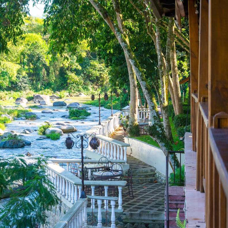 Outside at the Hotel Gran Jimenoa