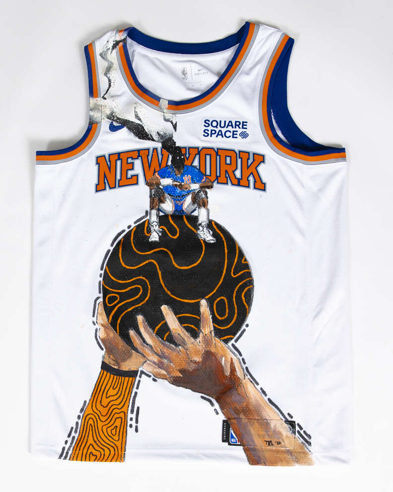 Sublimated Basketball Jersey Knicks style