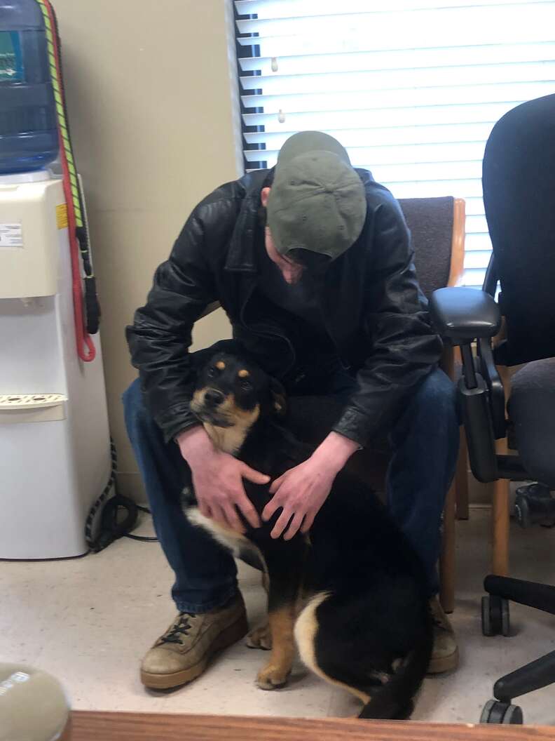 Homeless teen reunites with dog at shelter