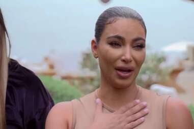 kim crying face, kim in keeping up with the kardashians