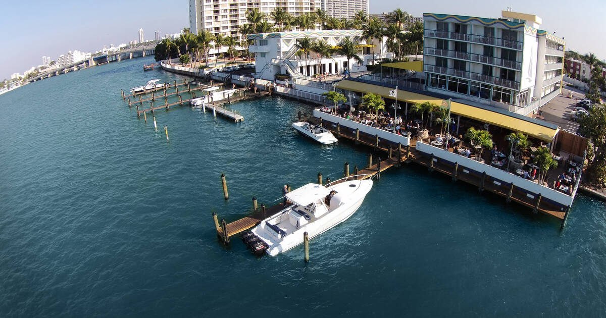 Zuma Waterfront Restaurant Boat Dock, Downtown Miami