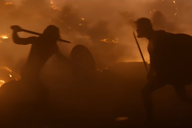 the northman, volcano fight scene