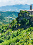 View of the town of Civita di Bagnoregio, Italy