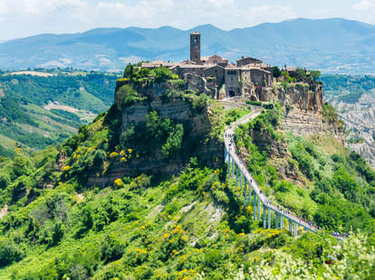 View of the town of Civita di Bagnoregio, Italy