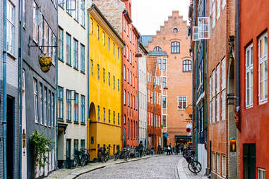 Cobbled street in Copenhagen old town