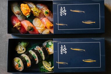 kissaki omakase take home boxes