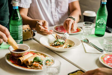Maketto spring rolls and gyoza