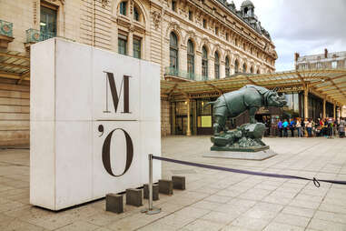 Rhino sculpture at Musee D’Orsay