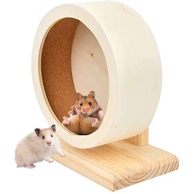 Best wooden: SB Goods Wooden Hamster Exercise Wheel 