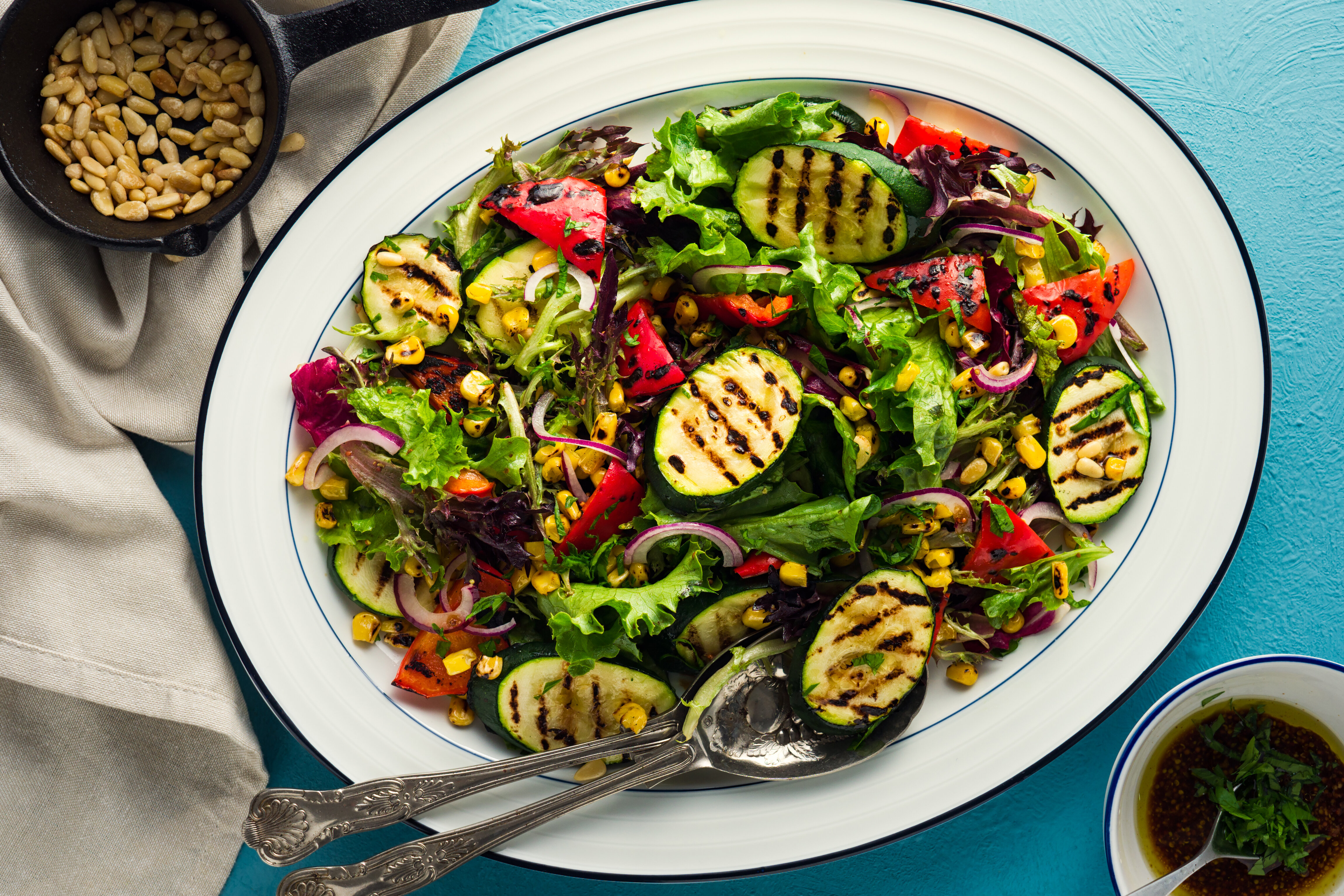 Grilled Corn and Zucchini Salad