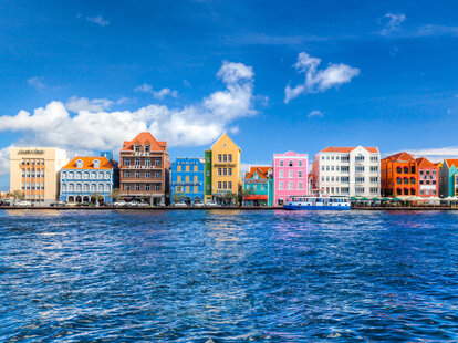 Colorful skyline on a sunny day