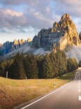 Mountain road in the dolomites, Italy