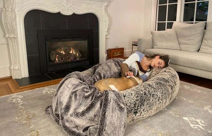 Plufl A Giant Dog Bed For Humans Allows Pet Parents To Nap