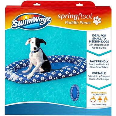 SwimWays Spring Float Paddle Paws Dog Pool Float