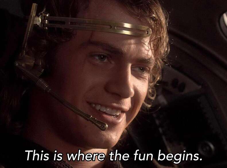 revenge of the sith anakin this is where the fun begins